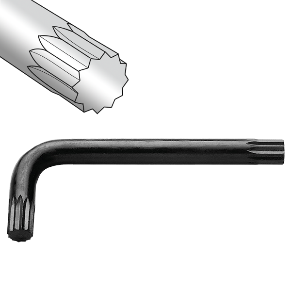 911XZN Chrome Vanadium - Fluted Key