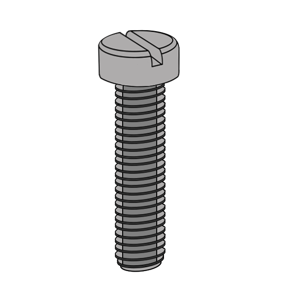 84 A2 304 Stainless Slotted Cheese Head Machine Screw