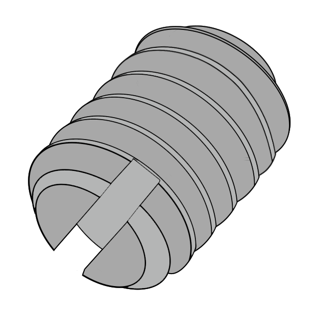 551 A2 304 Stainless Slotted Flat Point Set Screw