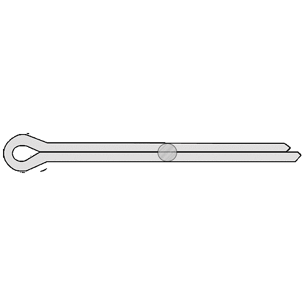 Standard Cotter Pins M1.2 X 20mm 3000 pcs A4 Stainless Steel DIN 94 / ISO 1234 Metric 
