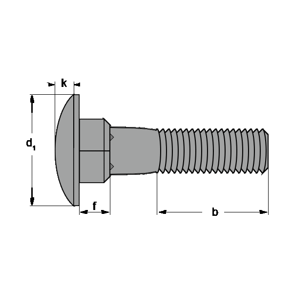 Stainless Steel VA A2 V2A DIN 603 ISO 8677 Pack of 10 AGBERG M6 x 20 mm Carriage Bolts with Square Neck Round Head Screws Full Thread Rustproof