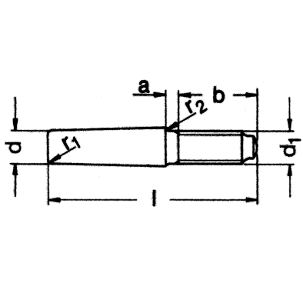 7977 Steel External Thread Taper Pin