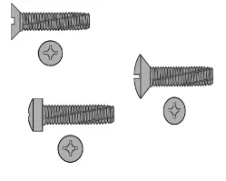 cross recessed cutting screws