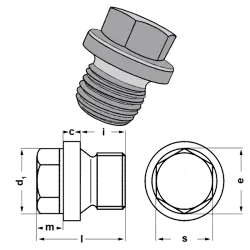 parallel hex pipe plug