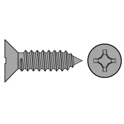 Cross Recessed Flat Head Tapping Screws 7982 C