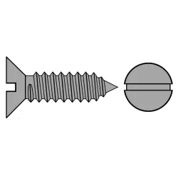 Slotted Flat Head Tapping Screws 7972 C