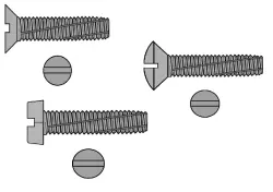 slotted thread cutting screws