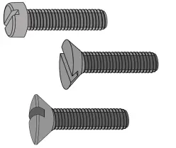 Slotted Machine Screws Slotted Machine Screws