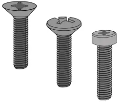 cross recessed machine screws