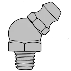 Grease Fitting  Part - 45 Degrees