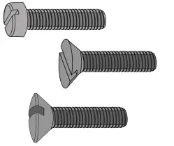 Slotted Machine, Self-Tapping & Thread Forming Screws