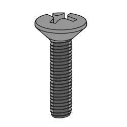Cross Recessed Oval Head Machine Screws 966