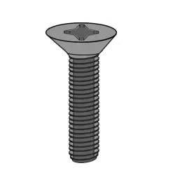 Cross Recessed Flat Head Machine Screws 965
