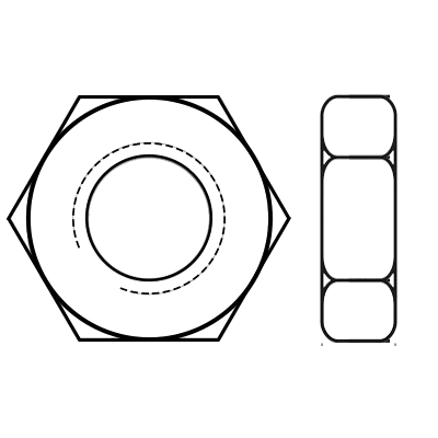 Thin Jam Nuts  DIN 439B Thin Hexagon Jam Nuts