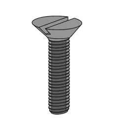 Slotted Flat Head Machine Screw