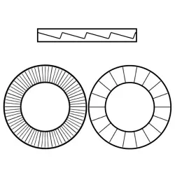 Serrated Lock Washer Pairs